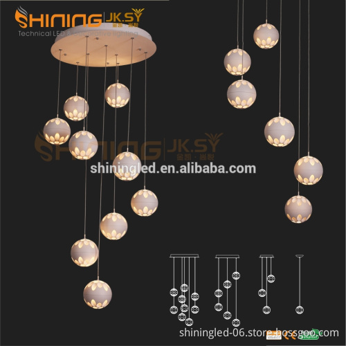 Modern single ring circle led pendant light for office commercial lighting